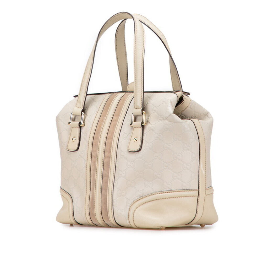 Gucci Tan Doctors Handbag Beige Leather ssima Bag